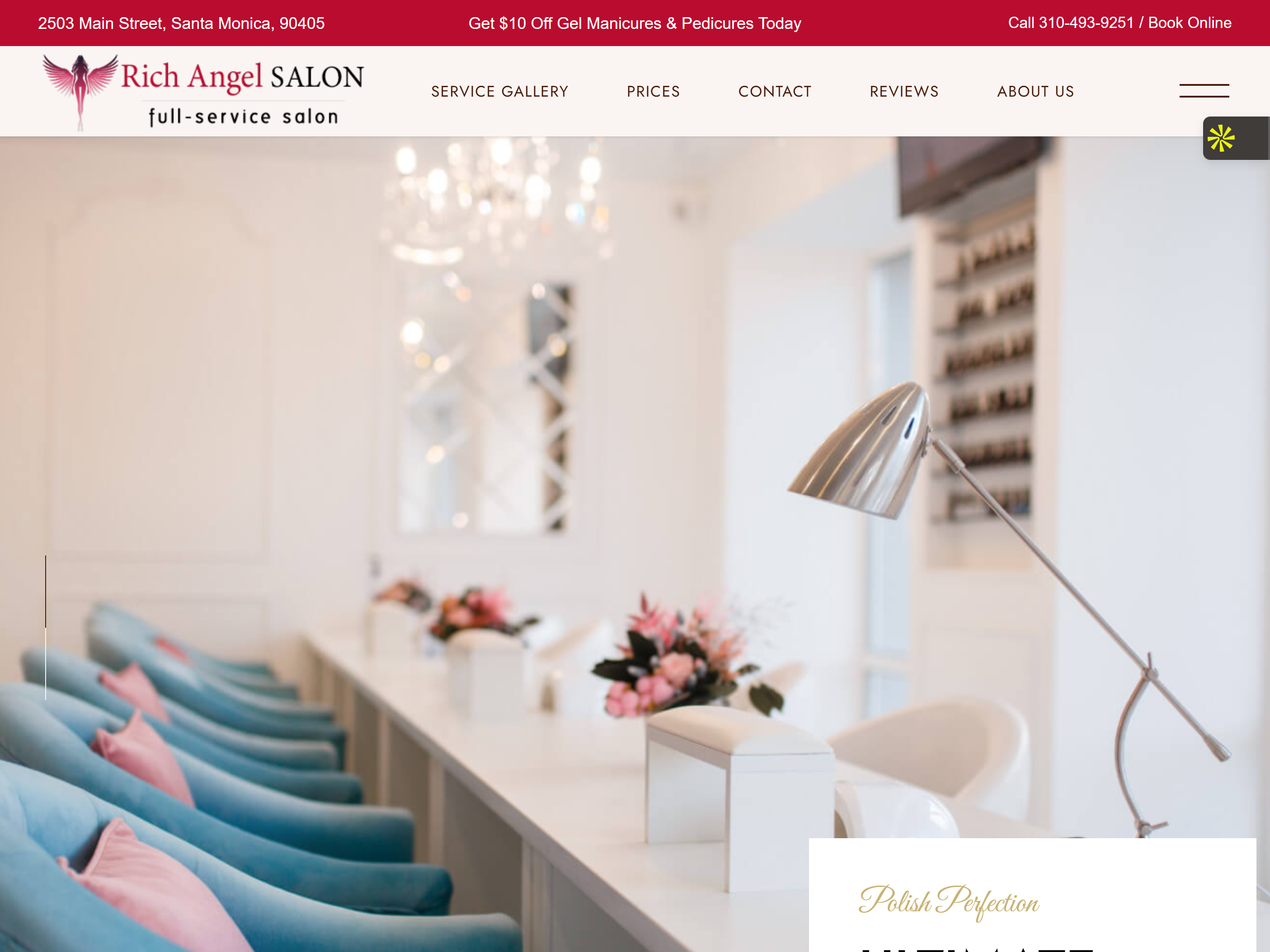 Rich Angel Salon website